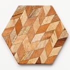 木製ヘキサンゴースター(HW05 ブラウン) 2枚目画像