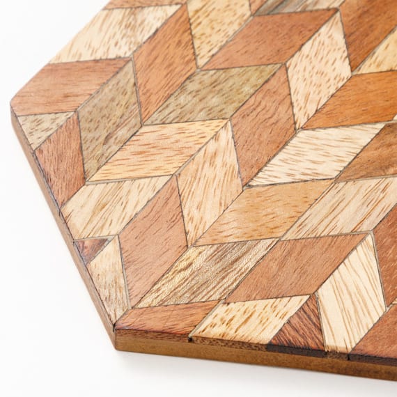 木製ヘキサンゴースター(HW05 ブラウン) 4枚目画像