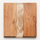 木製スクエアコースター(HW06 ブラウン) 2枚目画像