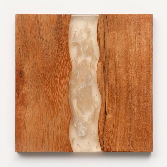 木製スクエアコースター(HW06 ブラウン) 3枚目画像