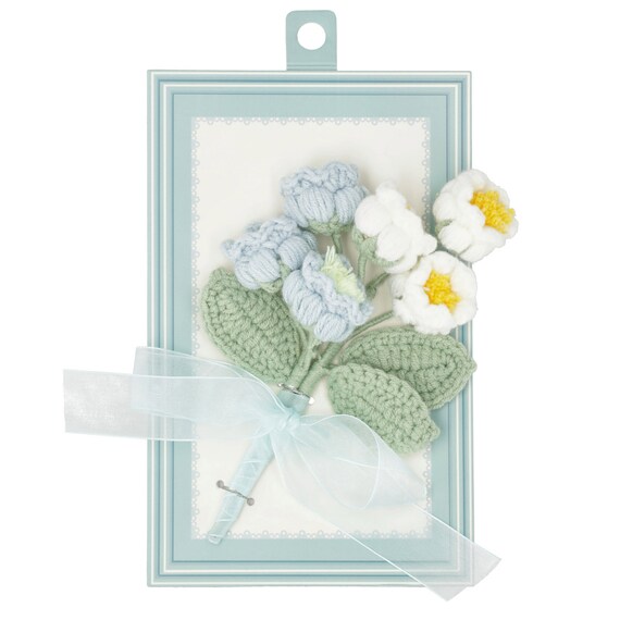 ニットフラワー(ブルー NT10) 5枚目画像