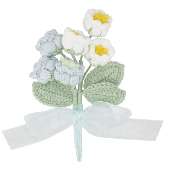 ニットフラワー(ブルー NT10) 6枚目画像