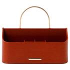 ハンドル付き コスメバスケット(ブラウン NH34) 3枚目画像