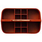 ハンドル付き コスメバスケット(ブラウン NH34) 4枚目画像