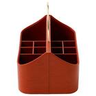 ハンドル付き コスメバスケット(ブラウン NH34) 5枚目画像