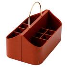 ハンドル付き コスメバスケット(ブラウン NH34) 6枚目画像