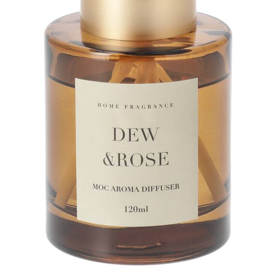 消臭剤配合アロマディフューザー(デュー＆ローズ 120ml) 3枚目画像