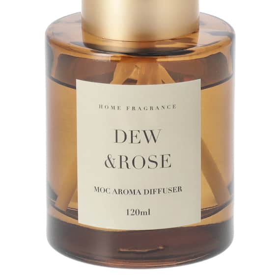 消臭剤配合アロマディフューザー(デュー&ローズ 120ml) 3枚目画像