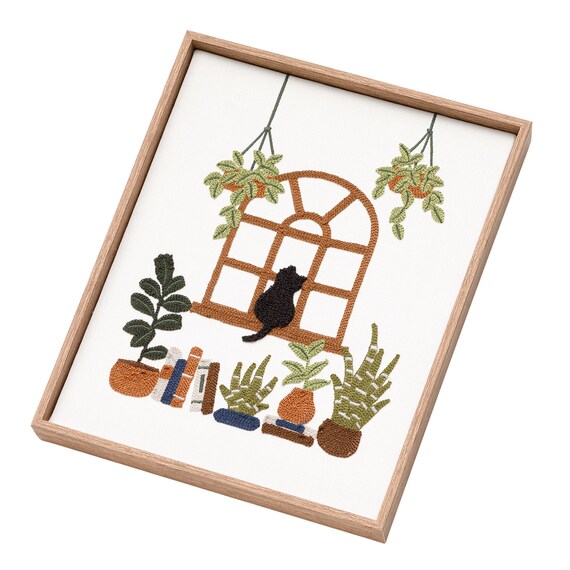 ウォールデコレーション(ネコ刺繍) 6枚目画像