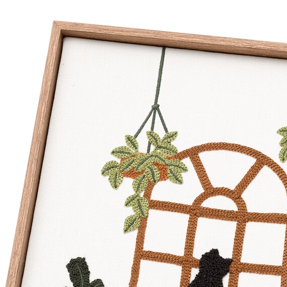 ウォールデコレーション(ネコ刺繍) 7枚目画像