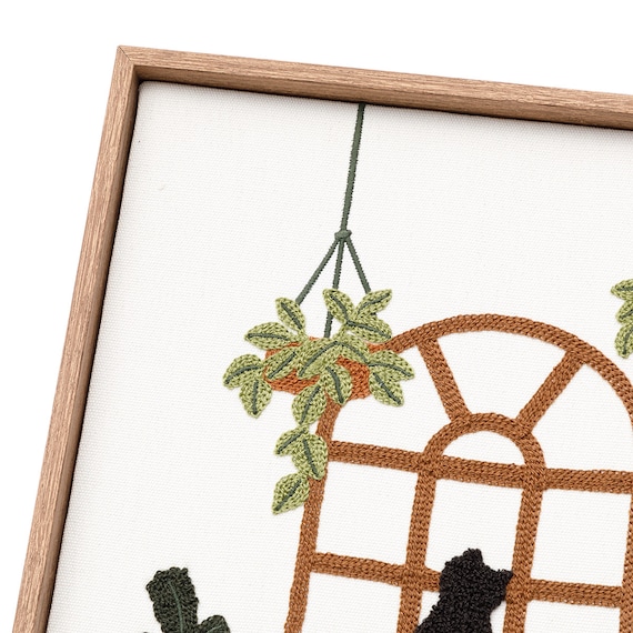 ウォールデコレーション(ネコ刺繍) 7枚目画像