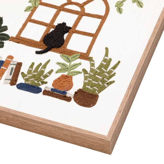 ウォールデコレーション(ネコ刺繍) 8枚目画像