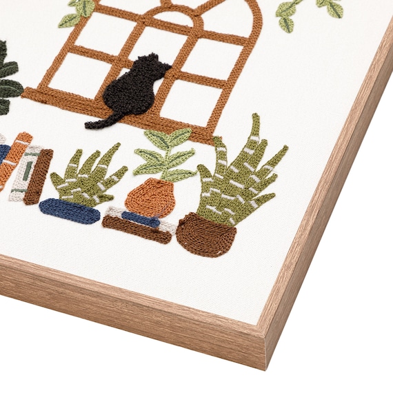 ウォールデコレーション(ネコ刺繍) 8枚目画像