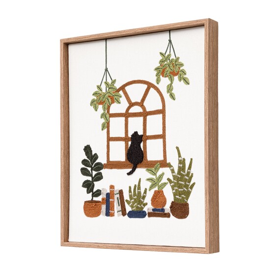 ウォールデコレーション(ネコ刺繍) 9枚目画像