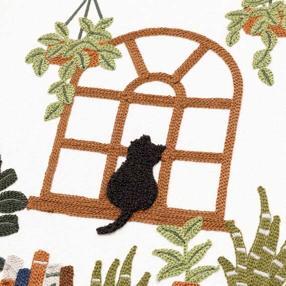 ウォールデコレーション(ネコ刺繍) 11枚目画像