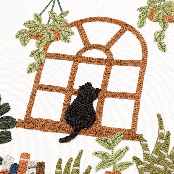 ウォールデコレーション(ネコ刺繍) 11枚目画像