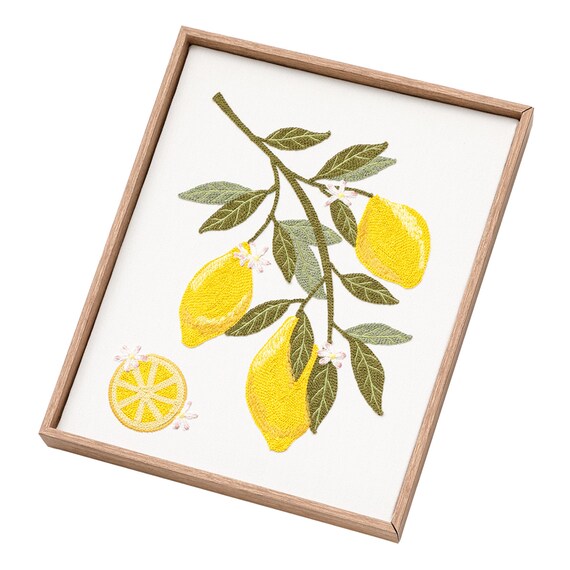 ウォールデコレーション(レモン刺繍) 6枚目画像