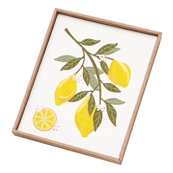 ウォールデコレーション(レモン刺繍) 6枚目画像