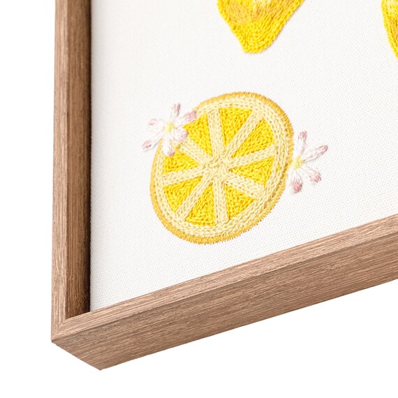 ウォールデコレーション(レモン刺繍) 10枚目画像