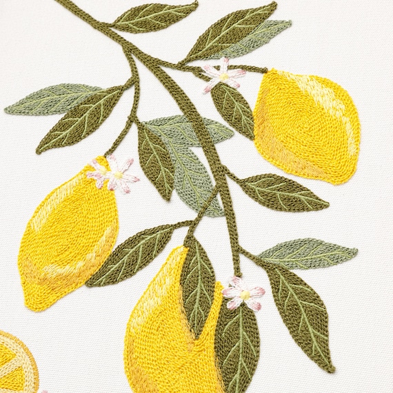 ウォールデコレーション(レモン刺繍) 11枚目画像