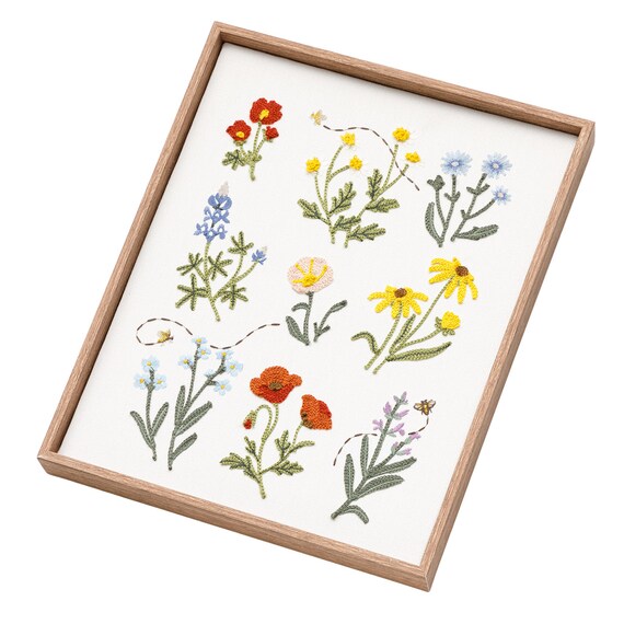 ウォールデコレーション(花刺繍) 6枚目画像