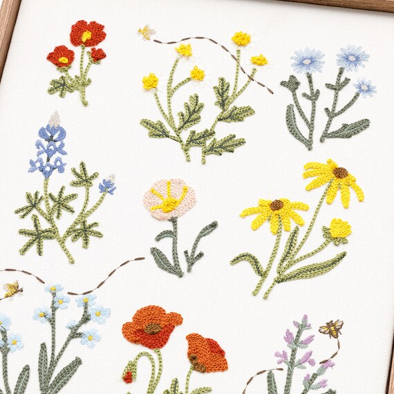 ウォールデコレーション(花刺繍) 12枚目画像