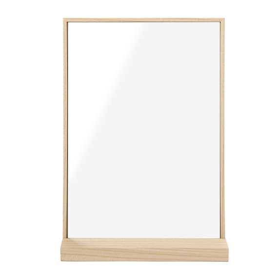 スリムフレーム タテヨコ置ける 卓上ミラー(FE22cm) 5枚目画像