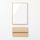 スリムフレーム タテヨコ置ける 卓上ミラー(FE22cm) 8枚目画像