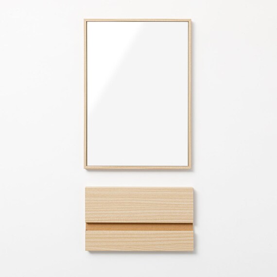 スリムフレーム タテヨコ置ける 卓上ミラー(FE22cm) 8枚目画像