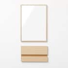 スリムフレーム タテヨコ置ける 卓上ミラー(FE22cm) 8枚目画像