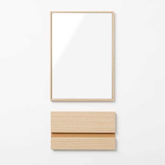 スリムフレーム タテヨコ置ける 卓上ミラー(FE22cm) 8枚目画像