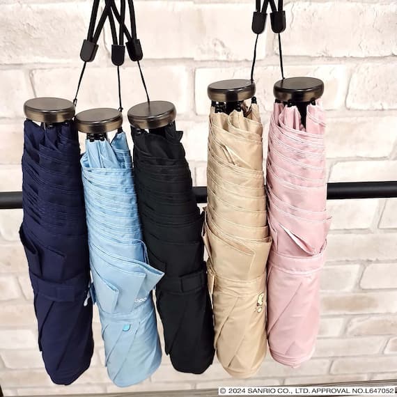 ポムポムプリン 折りたたみ傘(55cm ベージュ) 15枚目画像