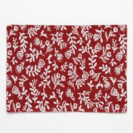 ランチョンマット(レッドフラワー n4QT)