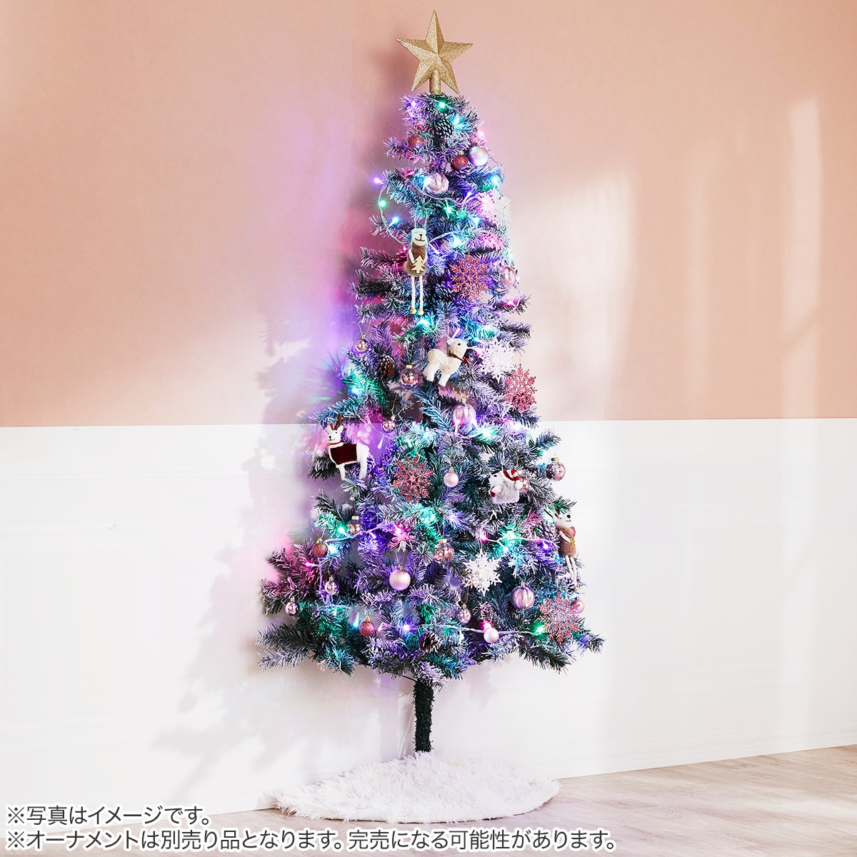 クリスマスツリー　ニトリ　180cm ハーフツリースノー(180cm n4GW) | ニトリネット【公式】 家具