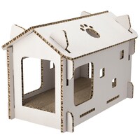 爪とぎハウス 屋根 (ホワイトウォッシュ)