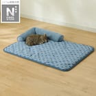 ペット消臭・滑り止め付き 接触冷感ペットあごのせ枕付マット L (NクールWSP L S253) 1枚目画像