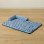 ペット消臭・滑り止め付き 接触冷感ペットあごのせ枕付マット L (NクールWSP L S253) 4枚目画像