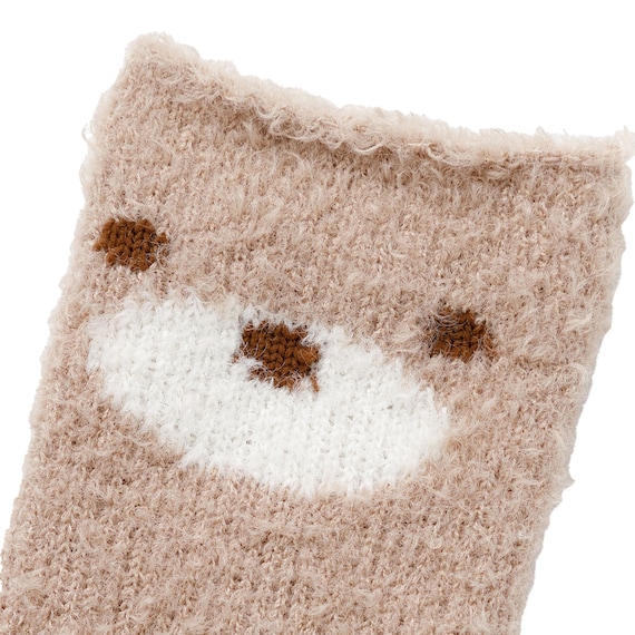 ルームソックス(カールモールクマ ブラウン NC) 6枚目画像