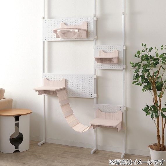 壁面キャットウォーク 小 (ホワイトウォッシュ) 3枚目画像