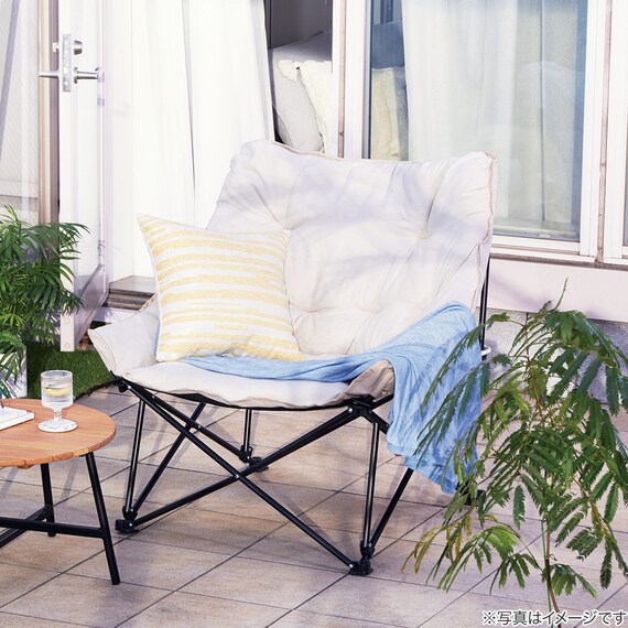 洗える&はっ水 バタフライチェア ワイド ブラウン (G01) 7枚目画像