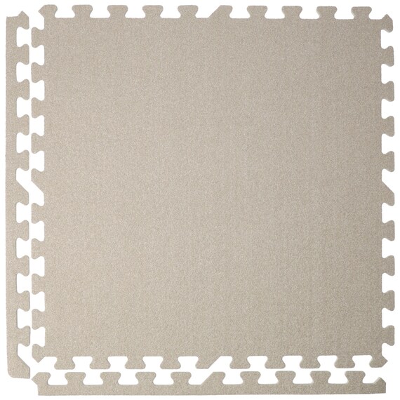 制菌・抗菌防臭 滑り止め付 起毛パズルマット 4枚 (ベージュ SN01 4P0.8) 4枚目画像