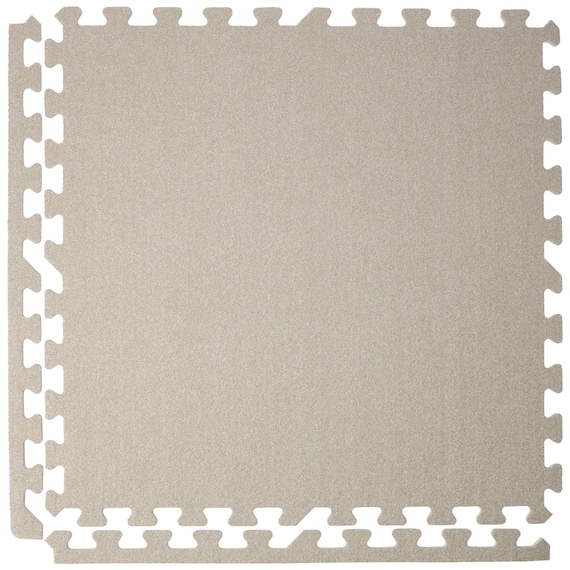 制菌・抗菌防臭 滑り止め付 起毛パズルマット 4枚 (ベージュ SN01 4P0.8) 4枚目画像