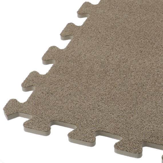 制菌・抗菌防臭 滑り止め付 起毛パズルマット 4枚 (ブラウン SN01 4P0.8) 7枚目画像