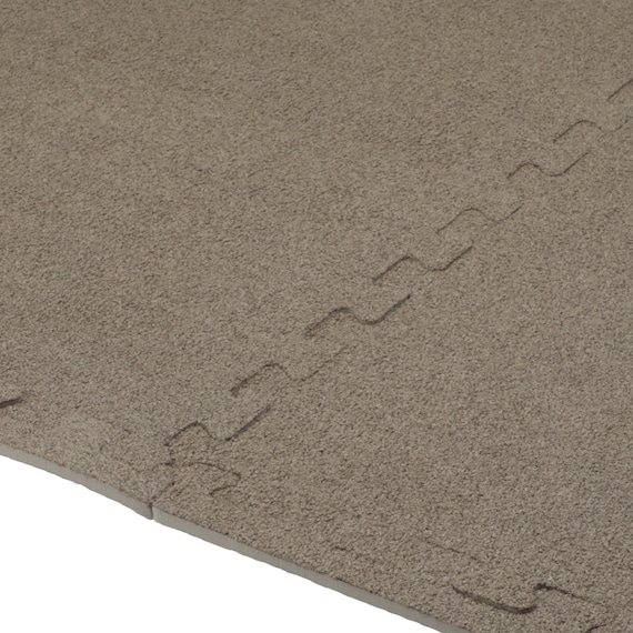 制菌・抗菌防臭 滑り止め付 起毛パズルマット 4枚 (ブラウン SN01 4P0.8) 10枚目画像