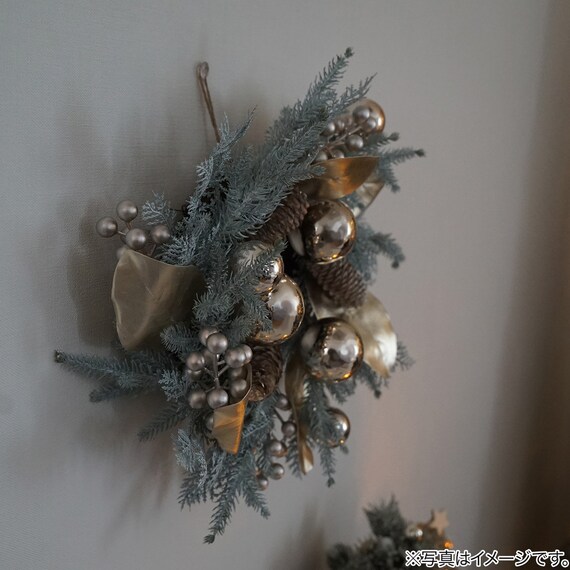 リース(ホワイトゴールド60cm n5AN) 2枚目画像