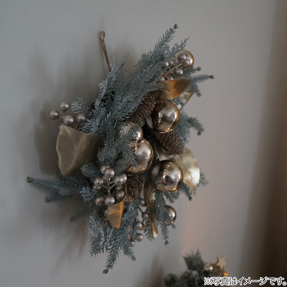 リース(ホワイトゴールド60cm n5AN) 2枚目画像