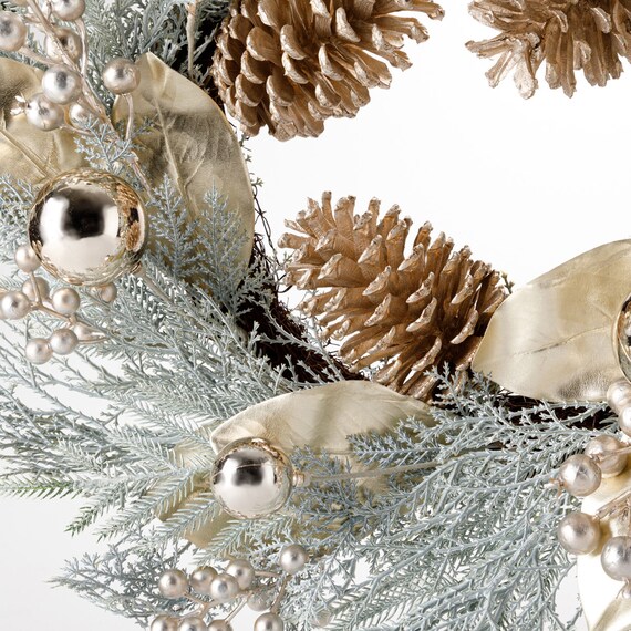 リース(ホワイトゴールド60cm n5AN) 7枚目画像