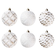 ボールオーナメント(ホワイトコート 6P Dn5AS)