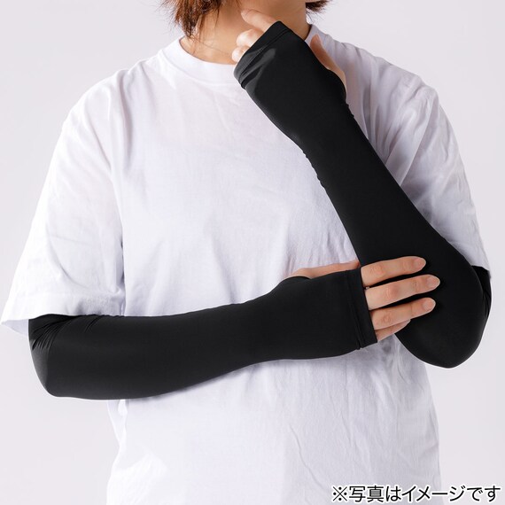 冷感アームカバー(M-L ダークグレー NG) 2枚目画像
