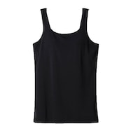 冷感カップ付きスクエアタンクトップ(ブラック NG)